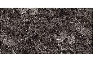 IZODEKOR Revestimiento de pared efecto mármol - 1x panel - Alternativa a baldosas/azulejos, panel ducha, panel para pared cocina | Emperador Dark