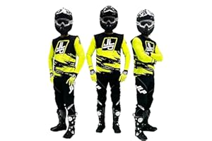 JLP RACING TENUE PANTALON MAILLOT GANTS MOTO CROSS QUAD ENDURO VTT BMX MTB ENFANT SNATCH JAUNE FLUO XXL