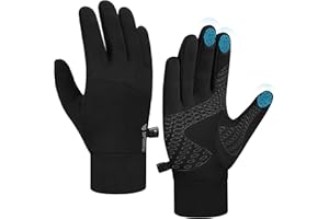 anqier Fahrradhandschuhe Herren Damen Winter Handschuhe- Touchscreen, rutschfest & warm Winddicht für Radfahren, Läuft, Skifahren, Autofahren