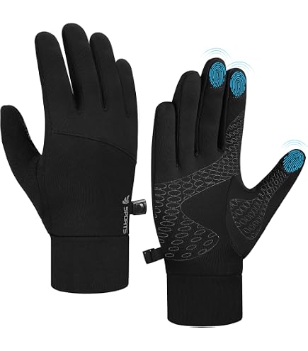 B-Forest Winterhandschuhe Warme Laufhandschuhe fr Mnner und Frauen,  Touchscreen-Handschuhe fr khles Wetter zum Wandern, Fahren, Radfahren  (Grau, L) : Amazon.de: Fashion