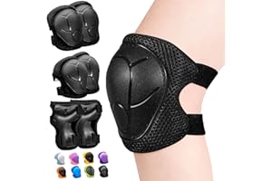 Inkidio Knieschützer für Kinder Schutzausrüstungsset Knieschützer und Ellenbogenschützer-Set mit Handgelenkschutz für Mädchen und Jungen Rollschuhe Roller Radfahren Fahrrad Skateboard