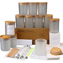 Kerzengläser 200 Ml Mit Bambusdeckel – 6er Pack, Leere Gläser Für Kerzenherstellung & Aufbewahrung
