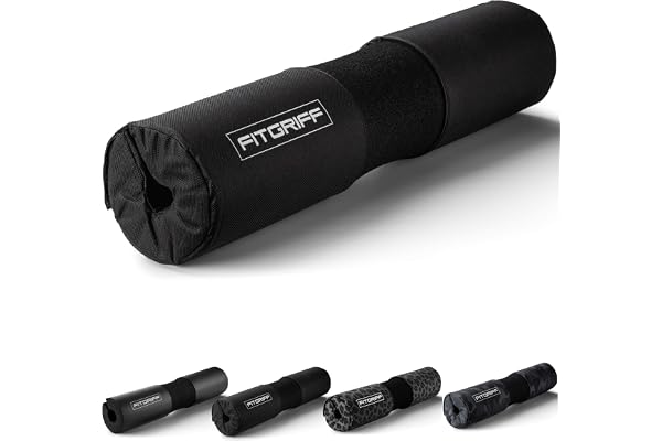 Fitgriff® skivstångsdyna, Hip Thrust Pad med kardborreband – nackkudde för hantel – stoppning för squats, Booty-träning, gym