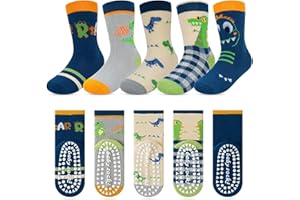 Kyopp 10 par skarpetek dla dzieci, dziewcząt i chłopców, śmieszne skarpetki, zabawne zwierzęta, bawełniane, skarpety Crew Socks na zimę/lato