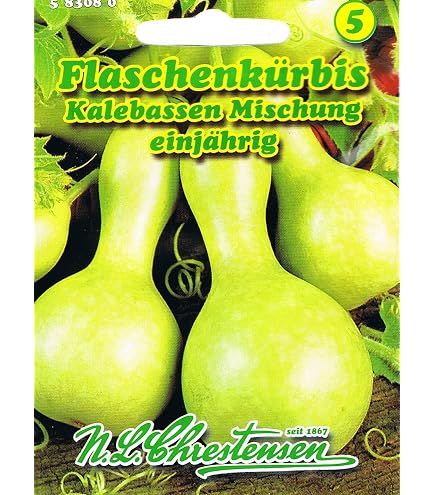 Batlle Flaschenkürbis-Samen – Für Garten & Pergolen, Kletterpflanze Bis 6 M | Aussaat: März–April