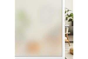 DIFIT Pellicola autoadesiva per finestre, anti UV, in vetro smerigliato, rimovibile, opaca, riutilizzabile, per ufficio, soggiorno, (30 x 200 cm)