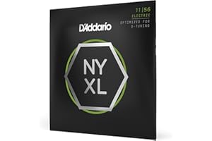 Struny do gitary elektrycznej D'Addario NYXL1156 niklowane, średnia góra/bardzo ciężki dół, 11-56