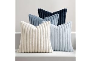 MIULEE Set med 4 örngott 40 x 40 cm supermjuk plysch dekorativa kuddfodral för soffa sovrum och hem moderna fyrkantiga kuddfo