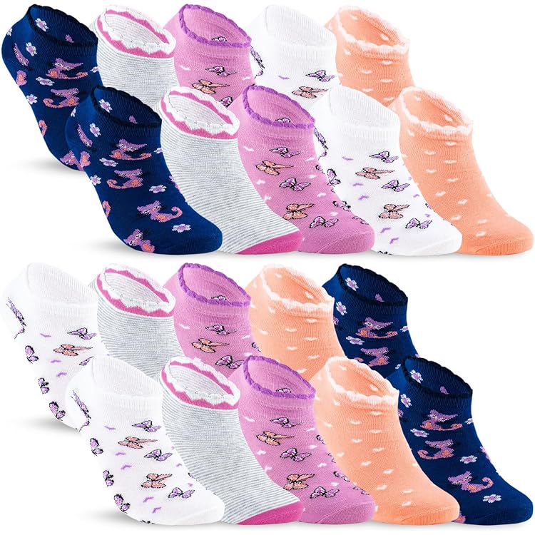 S.Oliver Kinder Sneakersocken 10er Pack – Bequem, Weicher Bund, 80% Baumwolle, Für Jungen