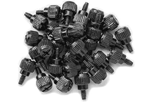 VAPKER 50PCS 6 # -32x6 M3.5 PC Computer Case Viti Pollice Viti Nero Zinco per Hard Drive Computer Case Scheda Madre Fan Power Graphics