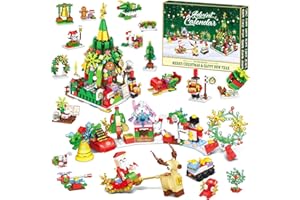 ZHMENGE Advent Calendar 2025 Kids for Christmas Building Toys,Mini Building Blocks,Christmas Countdown 12 in 1 Blocks Toys 618 Pcs,Advent Calendar Gift for Adult Boys and Girls(Green)