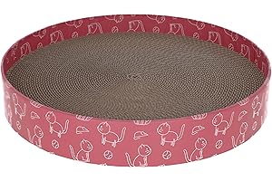 Kerbl Pet Griffoir pour Chat Circle Carton, Pink, Ø 34 cm