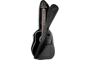 Bray Full Size Midnight Black Guitar Cover Case Padded Gigbag For Yamaha F370, Yamaha F310, RayGar, Hapilife, Lindo 933C & LDG-46 Acoustic Guitars (Max. 41")