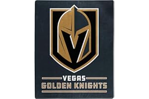 Northwest NHL Vegas Golden Knights Raschel Interference Couverture Motif interférence 50 x 60 cm Couleurs de l'équipe Taille unique