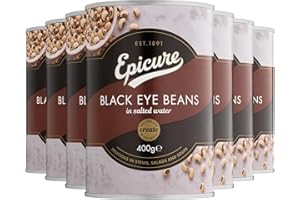 Epicure Black-Eye Beans in Salted Water 400 g (Pack of 12)