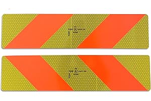 BUOSHA 2 x señalización trasera 564 x 132 mm ECE 70.01 – Pegatinas reflectoras camiones SZM Truck X