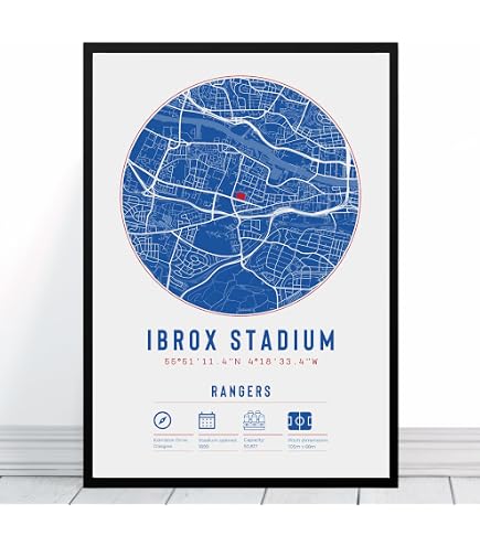 GroundDesigns Stampa Artistica A3 Senza Cornice – Loftus Road, Stadio Del Queens Park Rangers (QPR), 297x420 Mm, Carta 350 G/m², Design Retrò Made In UK - 2