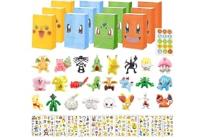 Geburtstag Mitgebsel Set - Hendpock 48 pcs Spielzeug Set,Tattoo Aufkleber,Regenbogenspirale,Geschenktüten,Abzeichen,Spielzeug Set Junge und Mädchen Partybeutelfüller für Kindergeburtstag Party