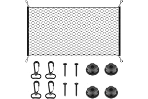 DIVOVE Gepäcknetz Auto Kofferraum Gepäcknetz, Gepäcknetz Elastisch Sich auf 140x100cm, Kofferraumnetz Auto, Gepäcknetz Wohnmobil Kofferraum Organizer Elastischer Rand für Meisten Fahrzeugtypen
