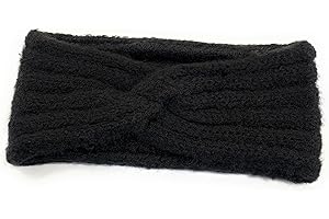 CAPRILITE Women's Girls' Winter Warm Knitted Headband Knot Knit Woolly Head Ear Warmer Wrap Sweatband UK