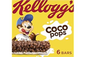 Kellogg's Coco Pops Cereal and Milk Bars Box, 6 x 20g