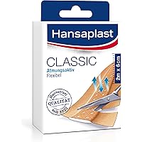 Hansaplast Classic Pflaster 2 m x 6 cm, zuschneidbare Wundpflaster in Meterware mit extra starker Klebkraft, flexible…