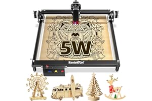 WOXCKER La-ser Engraver, Cutter Engraving Machine for Beginners, 400mm*400mm High Precision CNC Cutter, Quick Assembly, Cutter and Engraver Machine Wood Metal Leather Acrylic Glass