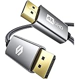DisplayPort Cable 144Hz/2m, Support 4K@60Hz, 2K@144Hz, 2K@165Hz, 3D, Silkland DP Cable Compatible with FreeSync and G-Sync, D