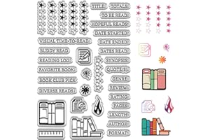 CRASPIRE Diario Giornale Timbro Trasparente per Creazione Biglietti Parole Timbri Trasparenti In Gomma Riutilizzabili Forme Miste Timbro In Silicone Artigianato Fai Da Te Scrapbooking Foto Album Fogli