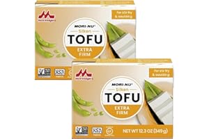 WORLD FOOD SHOP Mori-Nu Extra Firm Tofu 349g - Pack of 2 | Silken Texture, Non-GMO, Vegan Protein - Ideal for Cooking, Grilling, and Salads