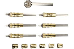 ERA 826-33 Sash Window Screw Locks - Brass (6 Pieces)