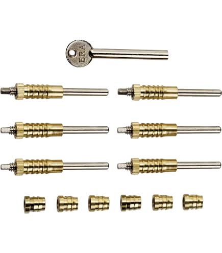 thumbnail interactive-video image 1 of Yale Sash Window Locks 6 Pack - Dual Screw With 2 Keys Each - Brass Finish 1 of 4