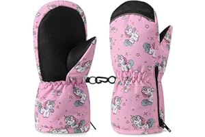 ‎MOKO MoKo Handschuhe Kinder, Winterhandschuhe Kinder & Fäustlinge Kinder - Winddicht und Wasserdicht, Skihandschuhe Kinder für Outdoor Sports Snowboard für Jungen Mädchen