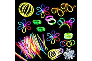 GOLDGE 172 Stück Knicklichter Party Set mit 80 Leuchtstäbe Knicklichter, Kinder Leuchtarmbänder | Knicklichter Kinder | Neon Leuchtstäbe Party Pack für Hochzeiten Partys Geburtstage Silvester Deko
