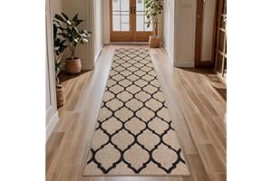 TUKDAK Runner Rugs for Hallway Non Slip 60x240cm, Woven Runner Rugs for Kitchen, Braided Absorbent Long Floor Carpet, Washable Floor Mat for Entryway, Entrance, Bedroom, Hall