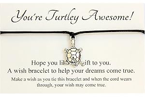 Lucor You Are Turtley Awesome | Turtle Wish String Bracelet | Inspirational Gifts | End of Year Gift | Pass Exam Gifts | Graduation Gift