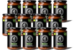 Löwenanteil - Eintopf "CHILI VEGANO" - 570g Glas mit veganem, pflanzlichem Hack - ohne Zuckerzusatz und Glutenfrei - Fertiggericht mit viel Protein und Kohlenhydraten - Menge: 12