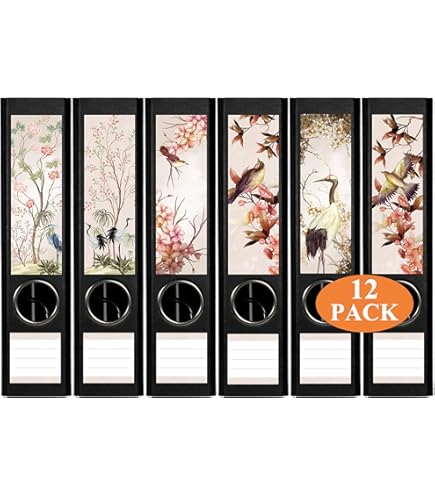 Pegatinas Archivadores Paisaje Otoño - 65x300mm Para Carpetas DIN