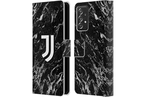 Head Case Designs Licenza Ufficiale Juventus Football Club Nero Marmoreo Custodia Cover in Pelle a Portagoglio Compatibile con Galaxy A52 / A52s / 5G (2021)