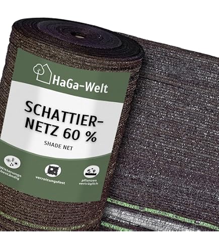 Schattiernetz 60% – 1 M Breite X 5 M Länge, Sichtschutz Für Gewächshaus, Terrasse & Garten