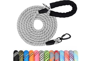 WODONDOG Guinzaglio per Cani, 1.2M 1.5M 2M 3M 5M 10M 20M 30M Lungo Nylon Guinzaglio Cani Resistente Leggero con Comoda Impugnatura, Riflettente Lunghina Cane, Adatto per Cuccioli, Piccoli, Medi e Grandi