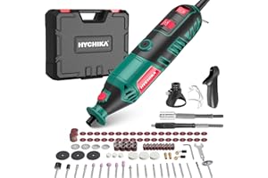 HYCHIKA BETTER TOOLS FOR BETTER LIFE HYCHIKA 170W utensile rotante, kit di utensili rotanti a velocità variabile con albero flessibile, kit di accessori da 173 pezzi e multiutensile da 8000-35000 giri al minuto