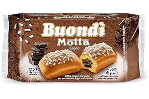 18x Motta Buondì buondi Cacao 3x6 riegel Kuchen mit kakao kekse 774 gr brioche