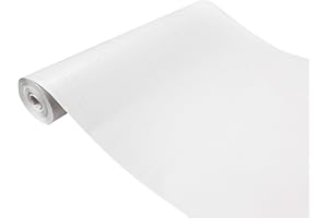 DecoMeister Vinilo Imitacion de Madera Papel Adhesivo Para Muebles Blanco Mate Autoadhesivo Lámina Decorativa Para Cocina Pared Puertas Para Forrar En Rollo Aspecto Madera 67,5 x 200 cm