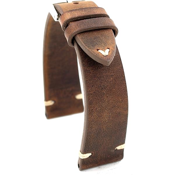 RIOS1931 Oxford Vintage Watch Strap In COGNAC - Foto 10