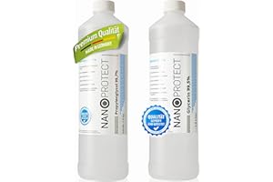 Nanoprotect | PG VG 2x1kg/L | Propylenglycol 99,7% E1520 | Glycerin 99,5% E422 | Pflanzlich Pharmaqualität | Höchste Reinheit | Perfektes DIY-Nebelfluid für Disko und mehr - Made in Germany