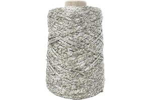 CHICCA TUTTO MODA Rocca Catenella tipo Cordino a Uncinetto per Borse 500g - 600m (Prehnite)