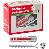 Fischer 544018 Duopower Dowel with Screw Grey