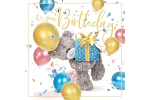 Me To You Bear Holograficzna kartka urodzinowa 3D