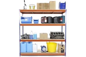 Racking Solutions Extra Heavy Duty Industrial Garage Racking/Shelving Unit 400KG Per Shelf (1800mm H x 1800mm W x 600mm D)